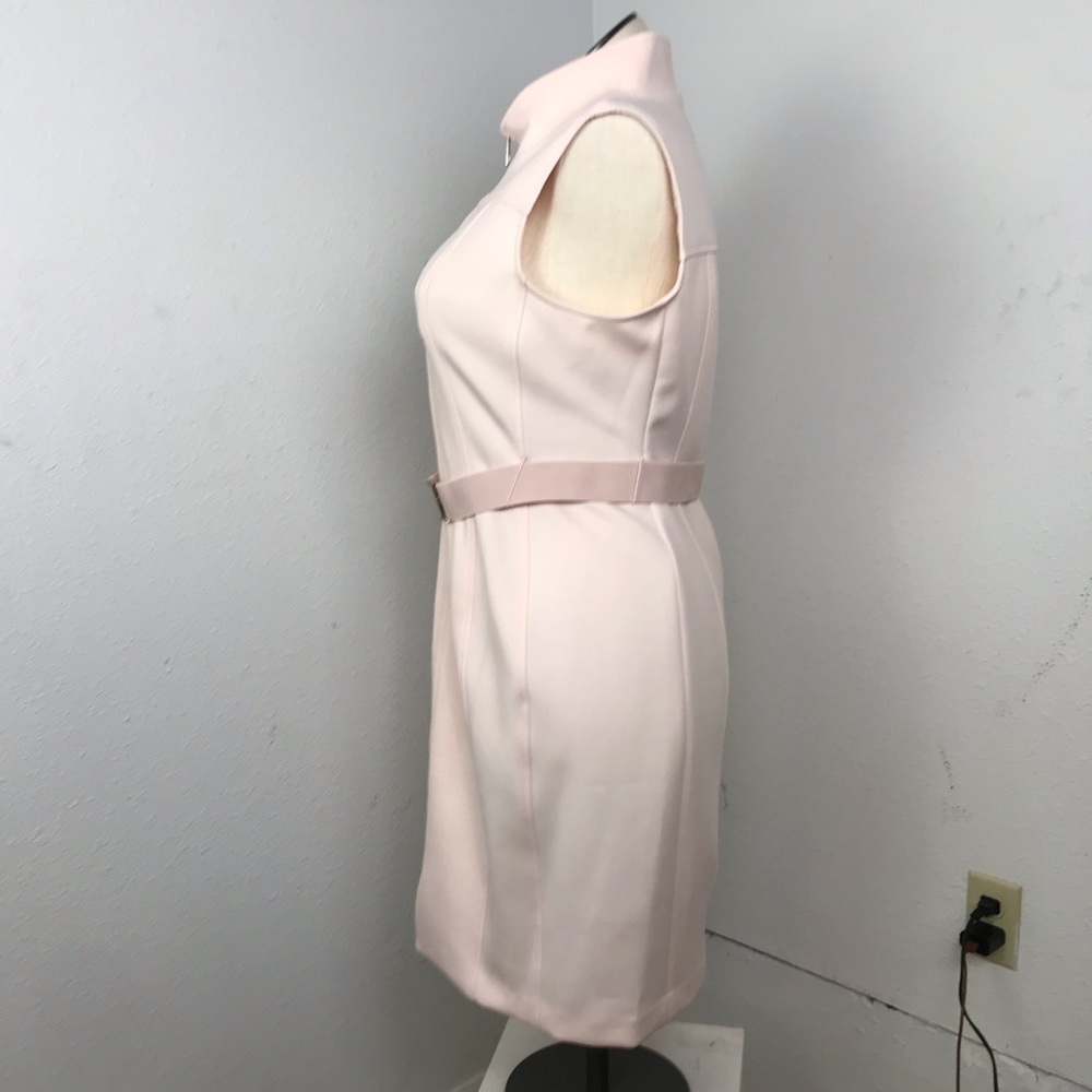 Tommy Hilfiger Sleeveless Sheath Dress Women’s Size 14 Color Peach Front Zip. - Picture 3 of 16